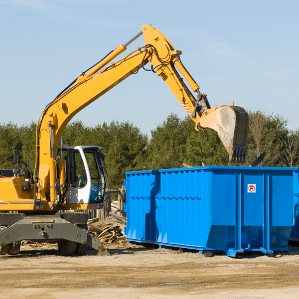 what size residential dumpster rentals are available in Olney MO